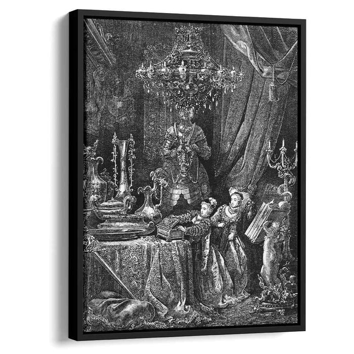 Her Friends Were Eager To See The Splendors Of Her House by Gustave Dore