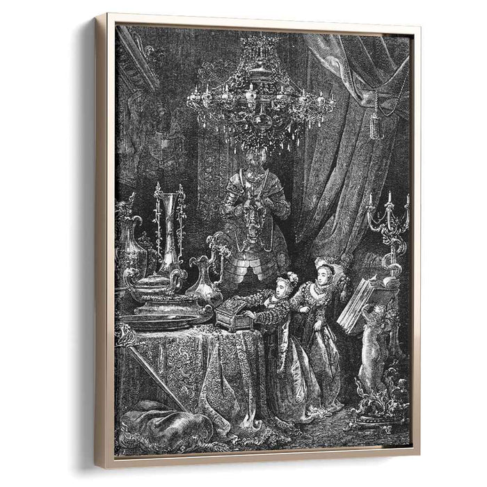 Her Friends Were Eager To See The Splendors Of Her House by Gustave Dore