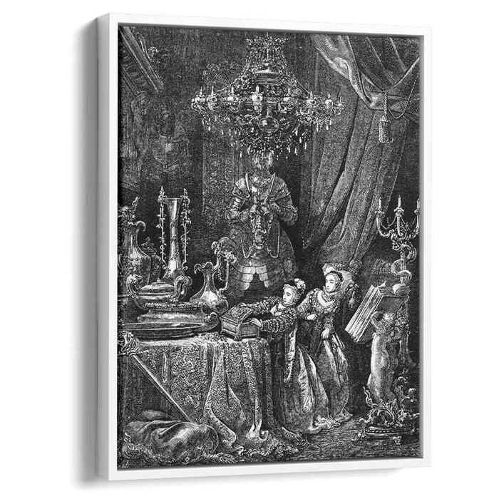 Her Friends Were Eager To See The Splendors Of Her House by Gustave Dore