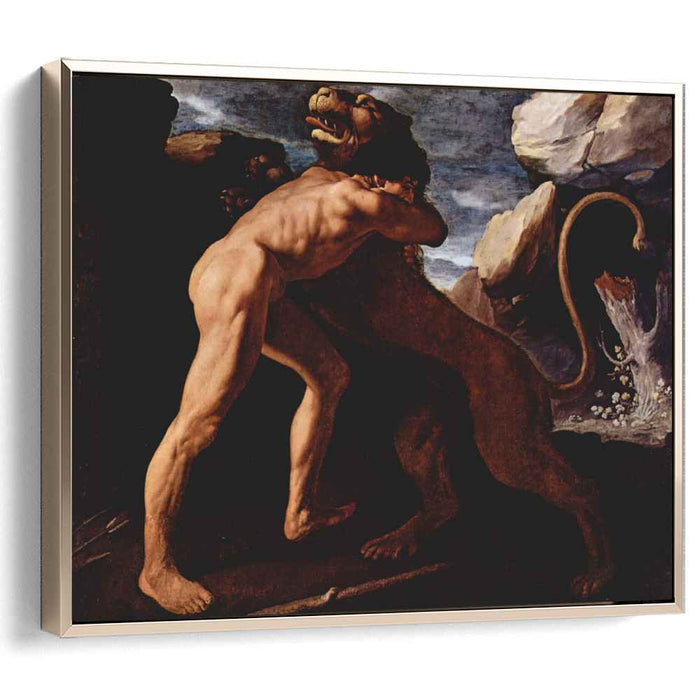Hercules Fighting with the Nemean Lion (1634) by Francisco de Zurbaran