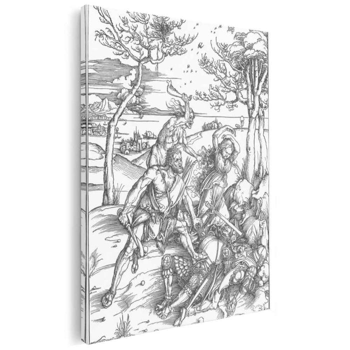 Hercules Killing the Molionides (1496) by Albrecht Durer
