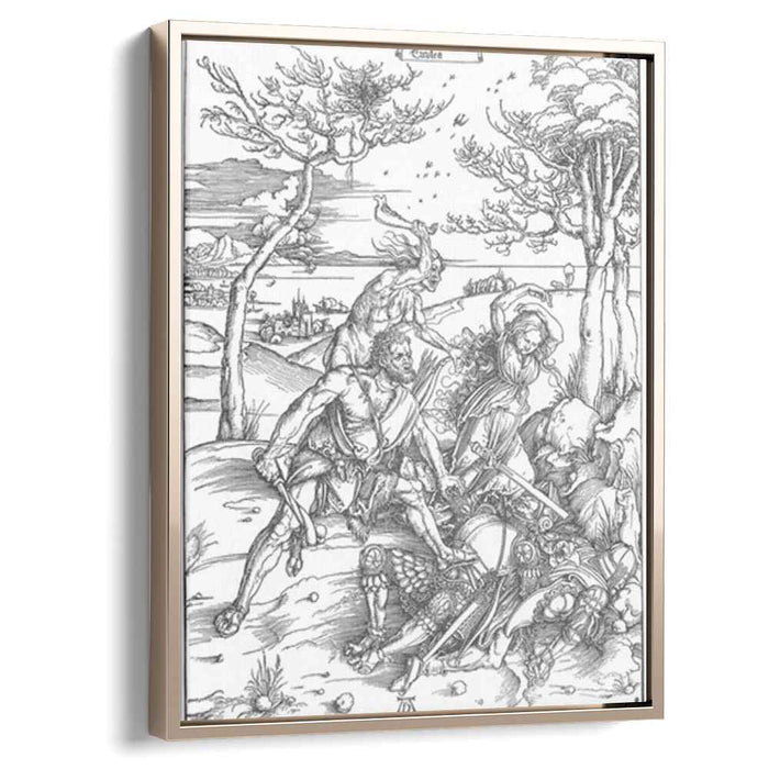 Hercules Killing the Molionides (1496) by Albrecht Durer