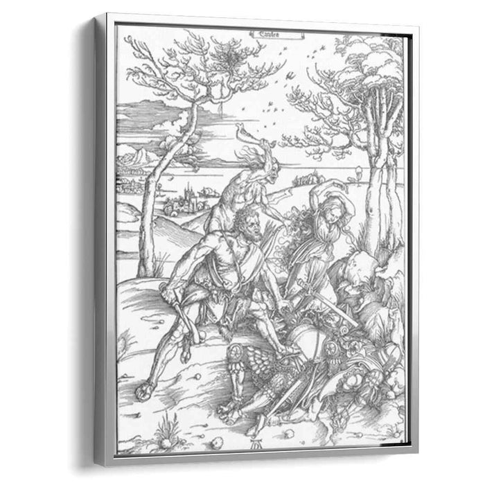 Hercules Killing the Molionides (1496) by Albrecht Durer