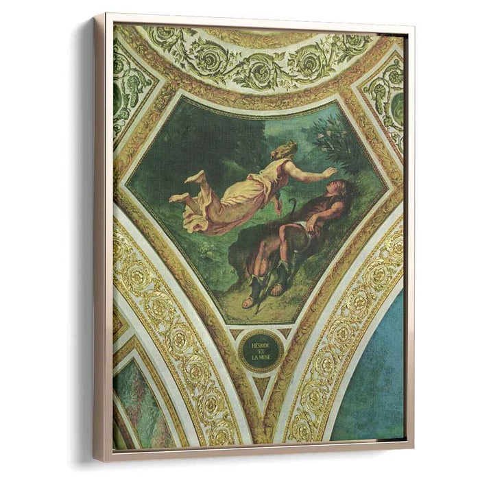 Hesiod and the Muse by Eugene Delacroix