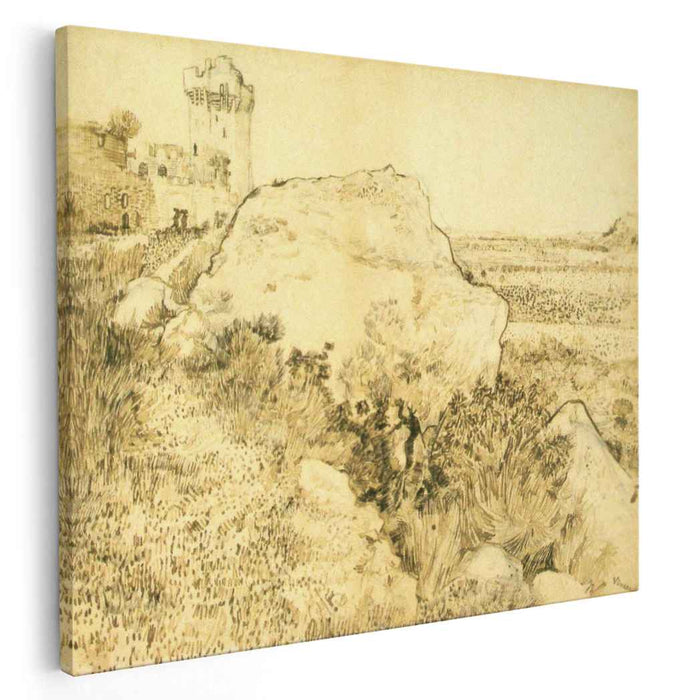 Hill with the Ruins of Montmajour (1888) by Vincent van Gogh