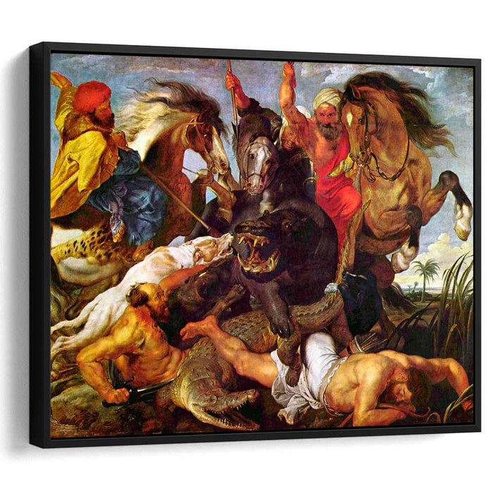 Hippopotamus and Crocodile Hunt (1616) by Peter Paul Rubens