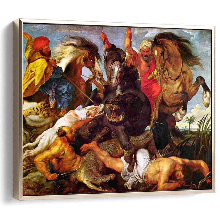 Hippopotamus and Crocodile Hunt (1616) by Peter Paul Rubens