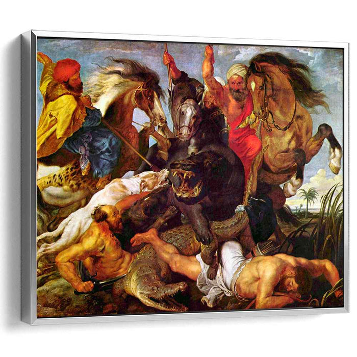 Hippopotamus and Crocodile Hunt (1616) by Peter Paul Rubens