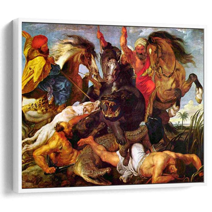 Hippopotamus and Crocodile Hunt (1616) by Peter Paul Rubens