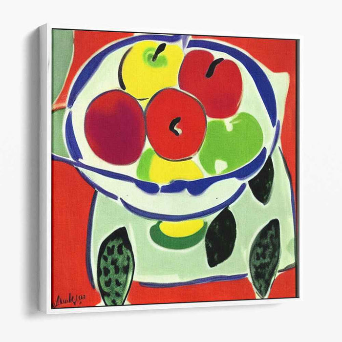 Bold and Vibrant: Modernist Fruit Still Life Canvas Art Print