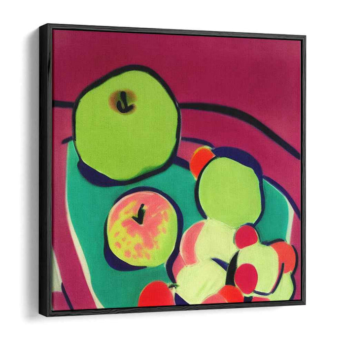 Tangled Harvest Serenade: Modernist Fruit Still Life Canvas Art