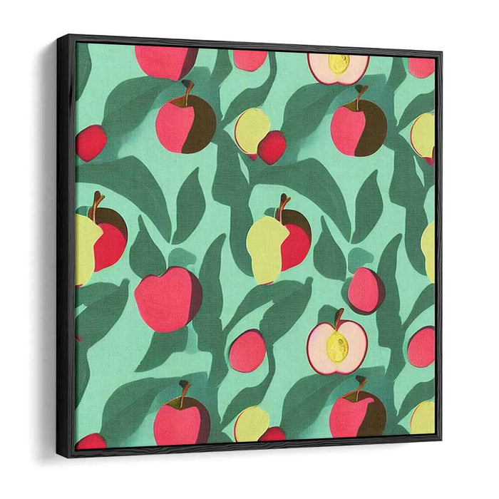 Whimsical Apples: Pop Art Inspired Fruit Canvas Print