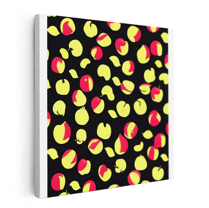 Orchard Whispers Dance: Vibrant Apple Patterns on Canvas