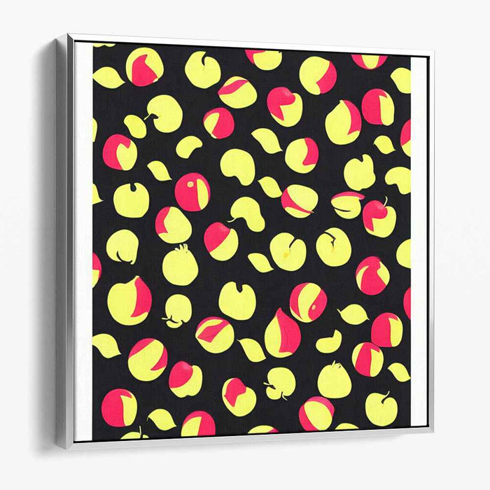 Orchard Whispers Dance: Vibrant Apple Patterns on Canvas