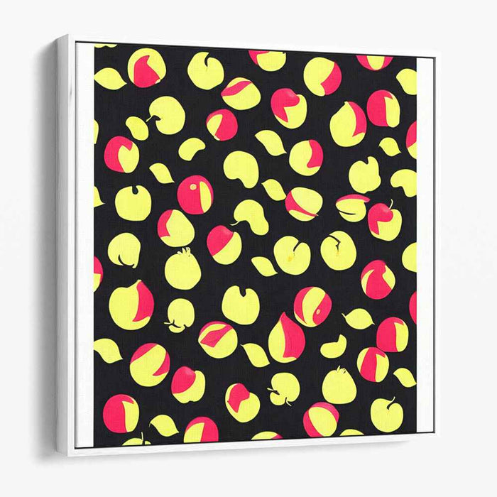 Orchard Whispers Dance: Vibrant Apple Patterns on Canvas