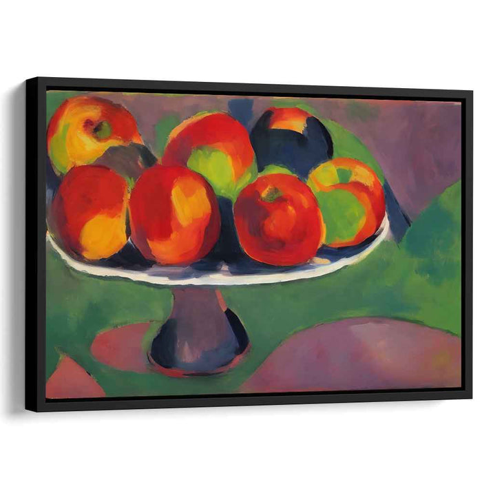 Bold Fruit Harmony: Fauvist Still Life Apple Composition