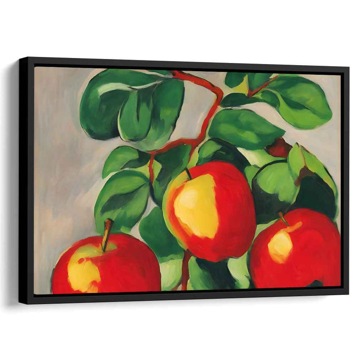 Luscious Red Apples: A Vivid Botanical Portrait