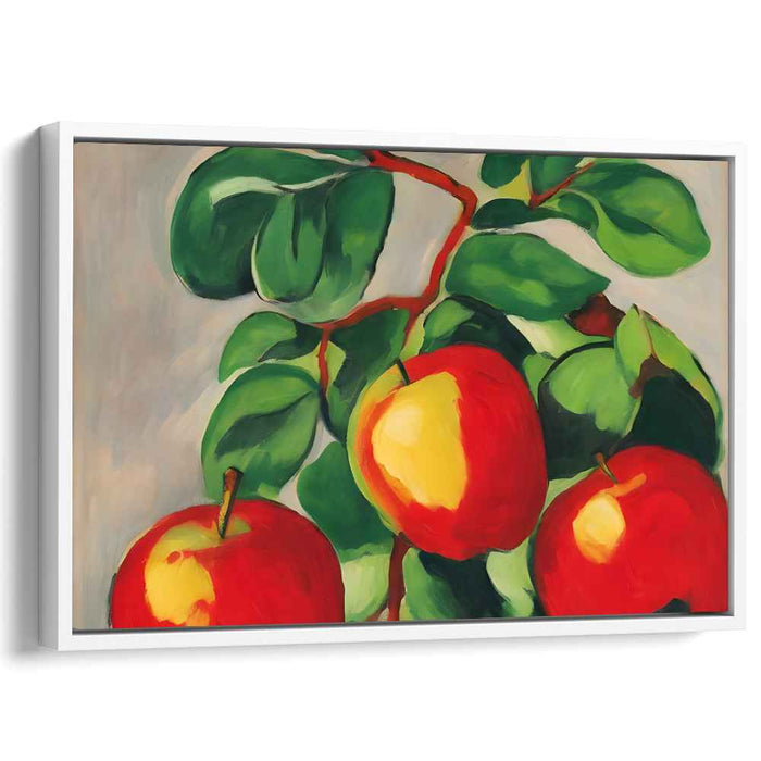 Luscious Red Apples: A Vivid Botanical Portrait