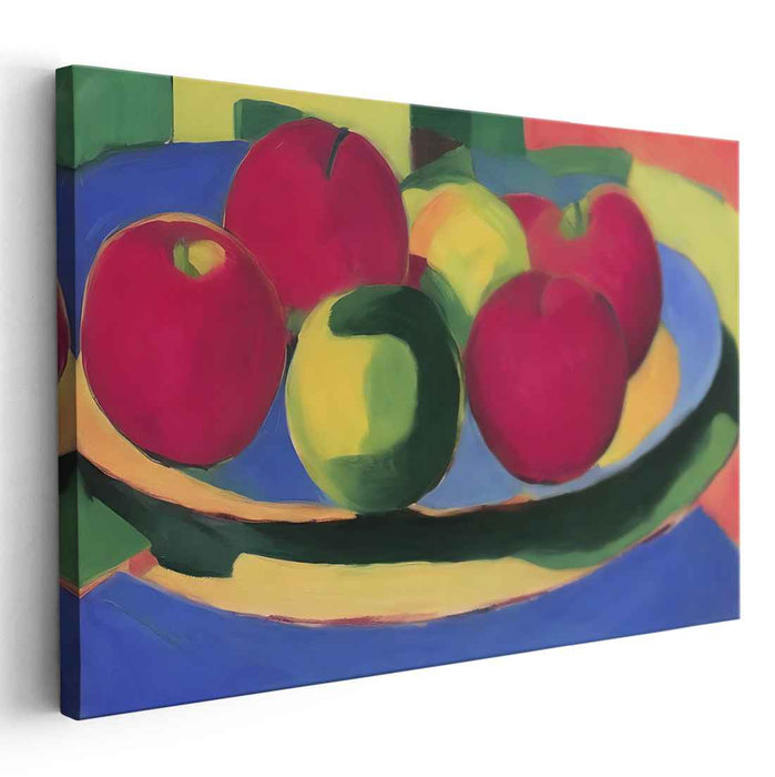 Lively Apples: Fauvist Still Life Canvas Art Print