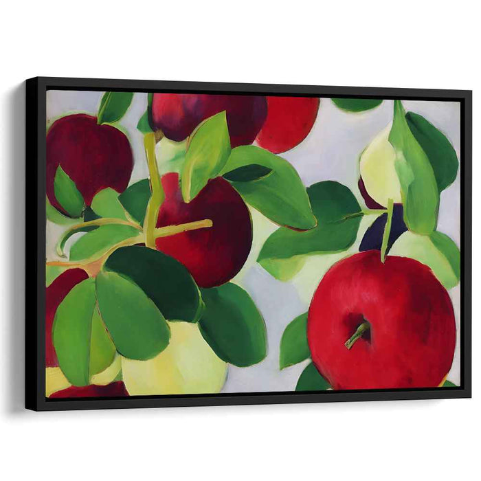 Ripe Bounty: Vibrant Apples and Pears Canvas Art Print