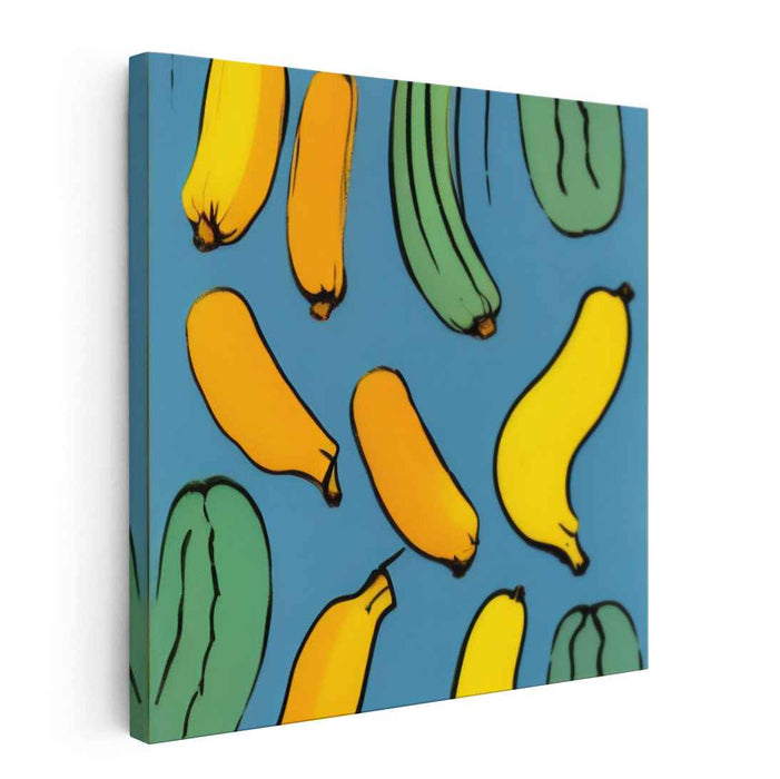 Retro Culinary Pop: Pop Art Inspired Vibrant Kitchen Canvas Art