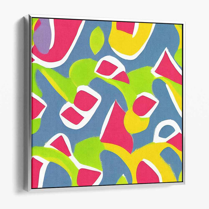 Vivid Chaos Splatter Burst: Bold Abstract Expressionist Canvas Art Print