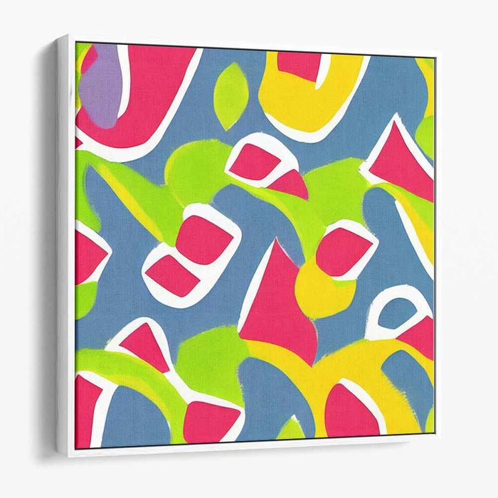 Vivid Chaos Splatter Burst: Bold Abstract Expressionist Canvas Art Print