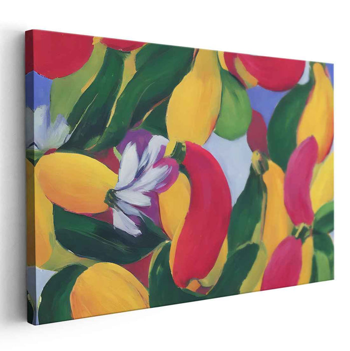 Fruit Fusion Fiesta: Bold and Vibrant Fruit Canvas Art Print