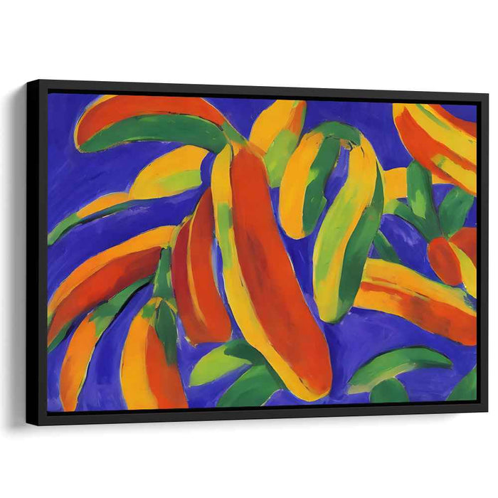 Lush Melody Canopy: Lush Fauvist Color Play Canvas Art Print
