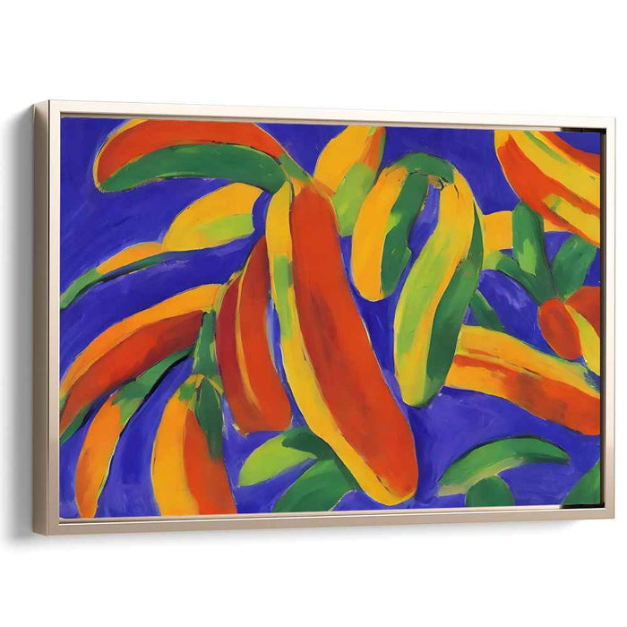 Lush Melody Canopy: Lush Fauvist Color Play Canvas Art Print