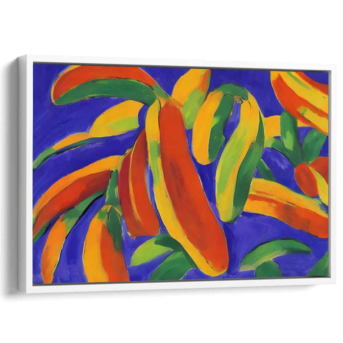Lush Melody Canopy: Lush Fauvist Color Play Canvas Art Print