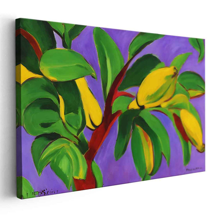 Tropical Thrive: Bold Banana Tree Canvas Art Print