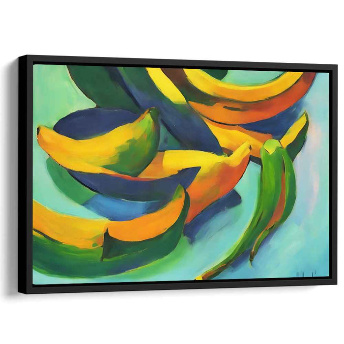 Vivid Palette Vase Study: Abstract Colorful Still Life Canvas Art Print