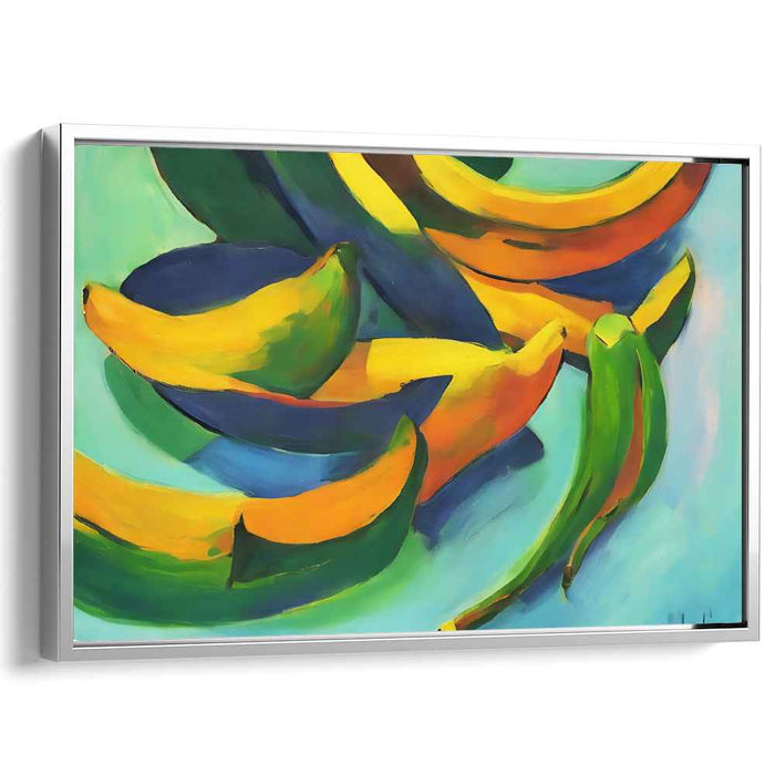 Vivid Palette Vase Study: Abstract Colorful Still Life Canvas Art Print