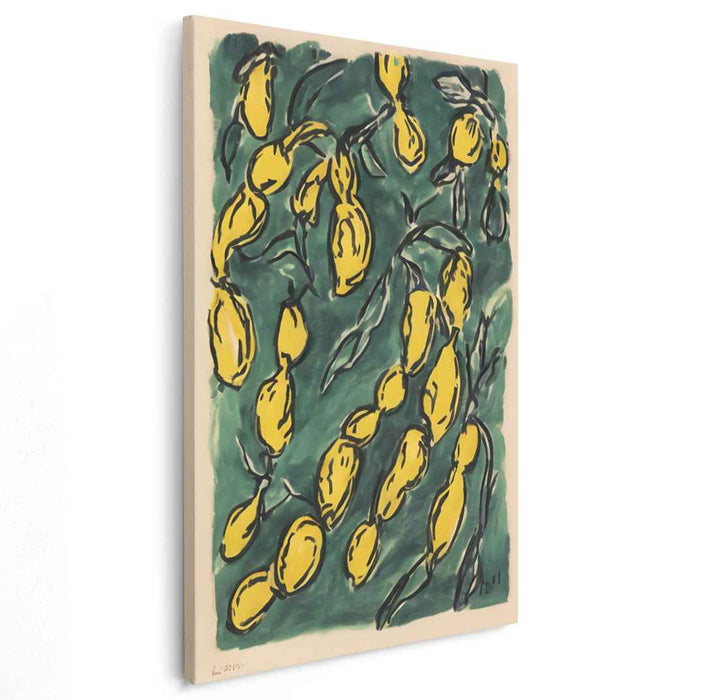 Tangy Tango Art Burst: A Vivid Dance of Citrus on Canvas