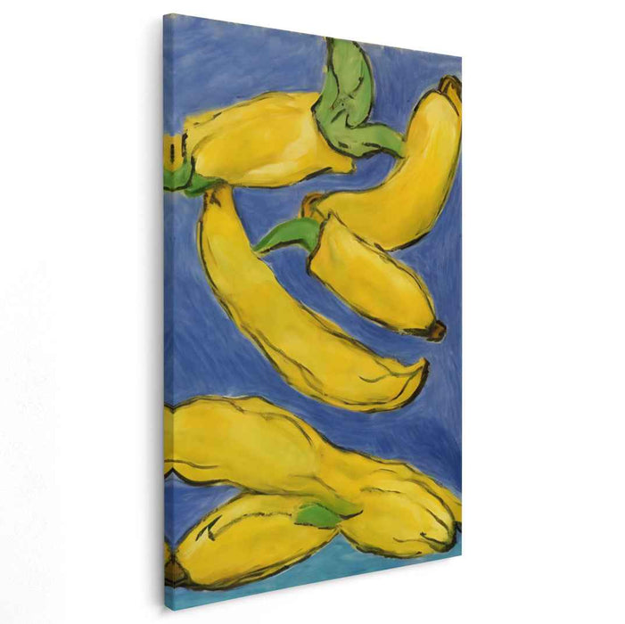 Banana Delight: Playful Pop Art Fruit Canvas