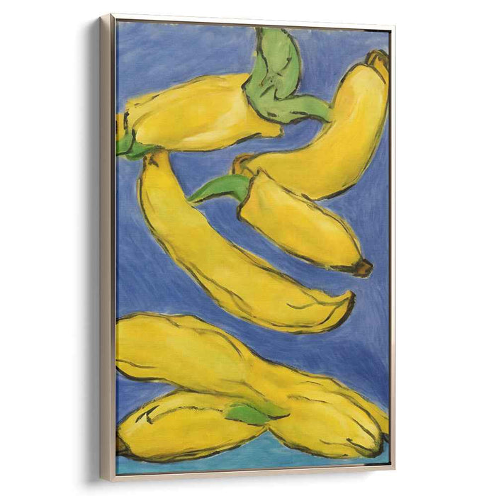 Banana Delight: Playful Pop Art Fruit Canvas