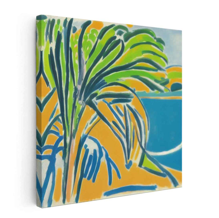 Bold Brushstroke Adventure: Vibrant Fauvist Landscape Canvas Art