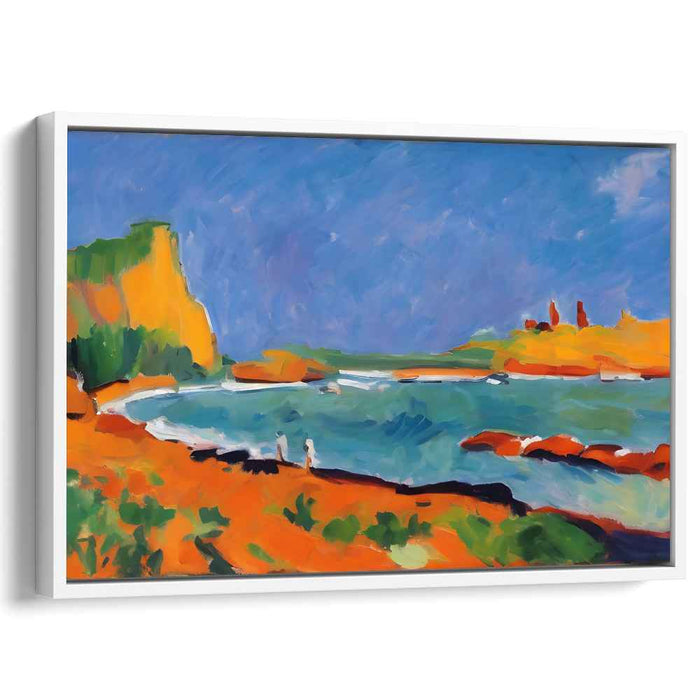 Vibrant Waves Unleashed: A Fauvist Interpretation of Seaside Serenity