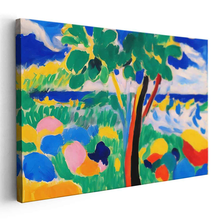 Wild Palette Spectrum: Fauvist-Inspired Vibrant Landscape Art