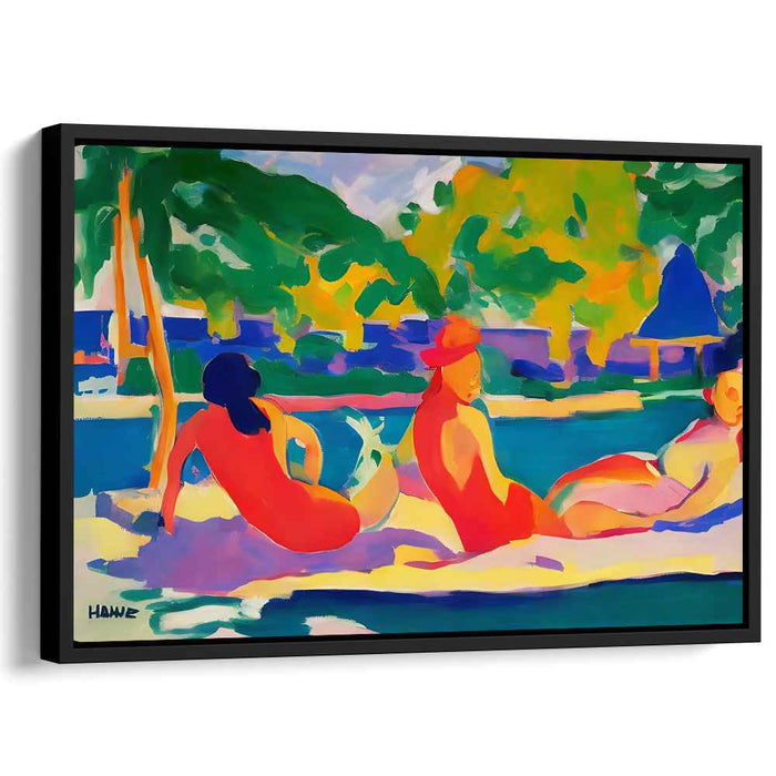 Serene Riviera: Vivid Summer Leisure by the Water