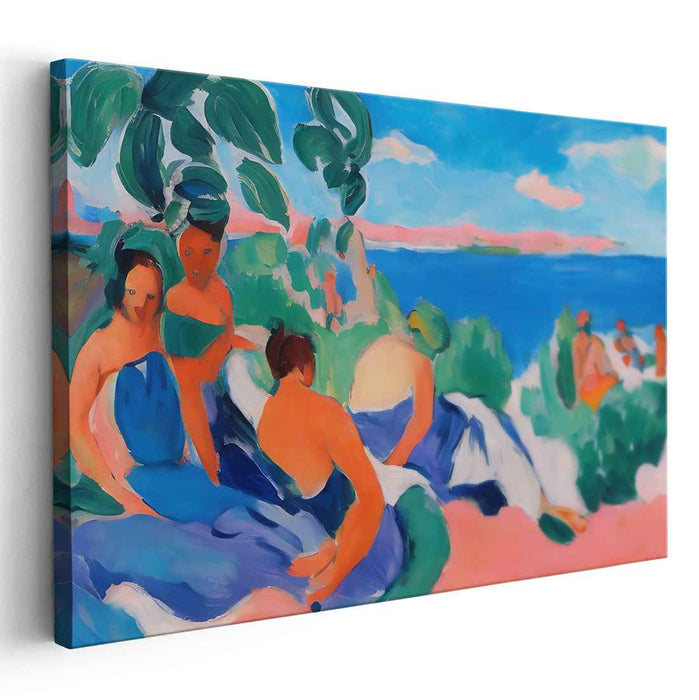 Nautical Nouveau: Henri Matisse Inspired Coastal Landscape Canvas Art