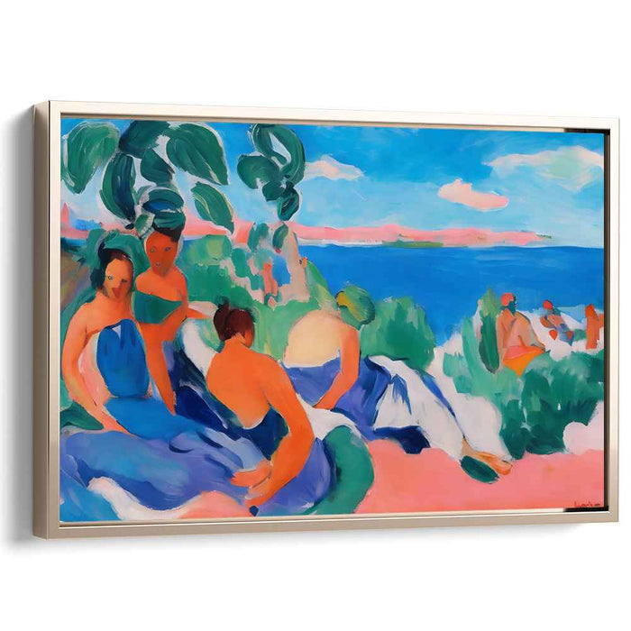 Nautical Nouveau: Henri Matisse Inspired Coastal Landscape Canvas Art