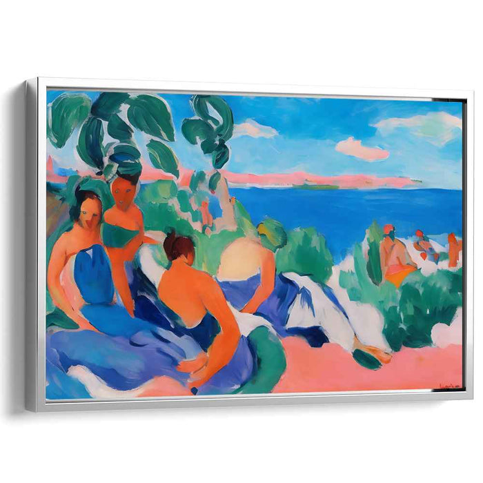 Nautical Nouveau: Henri Matisse Inspired Coastal Landscape Canvas Art