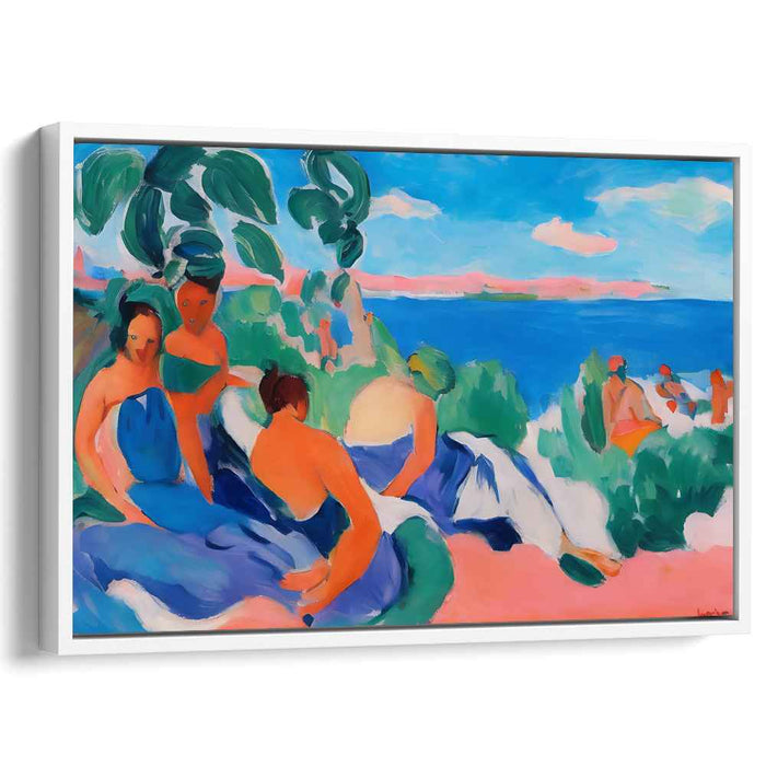 Nautical Nouveau: Henri Matisse Inspired Coastal Landscape Canvas Art