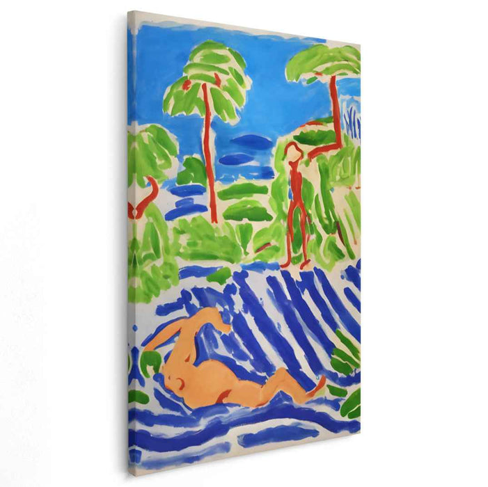 Coastal Canvas Impressions: Expressive Beachscape Canvas Art