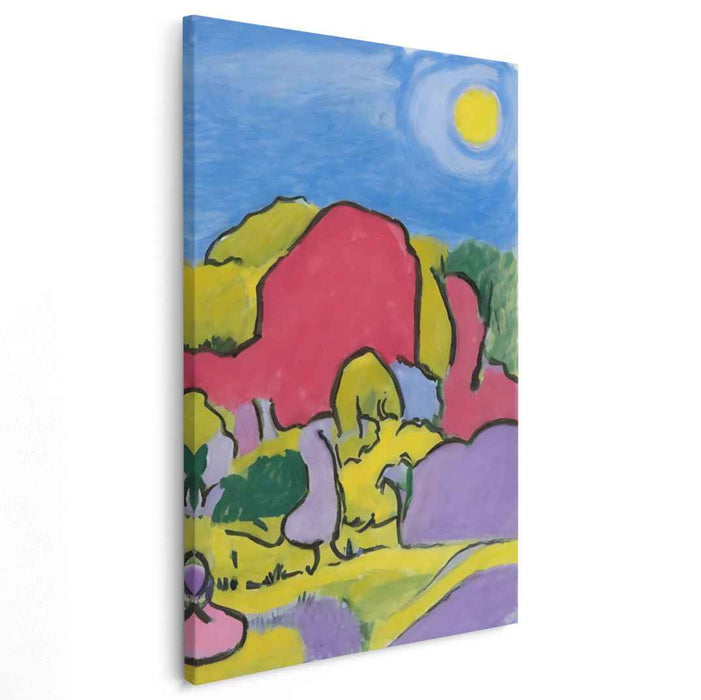 Wild Spectrum Dance: Fauvist-Inspired Colorful Canvas Art Print