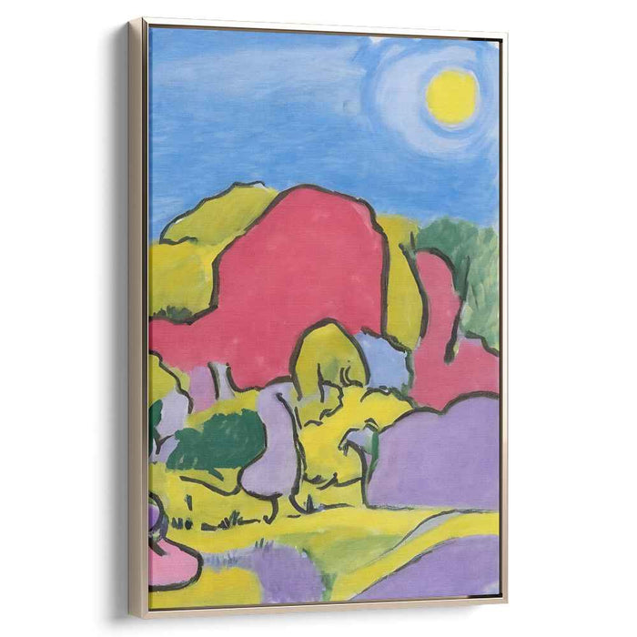 Wild Spectrum Dance: Fauvist-Inspired Colorful Canvas Art Print