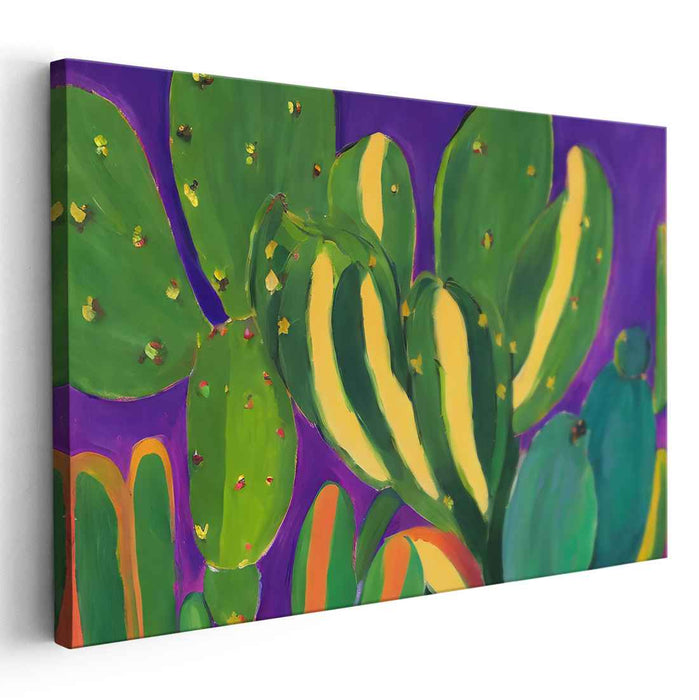 Floral Pop Frenzy: Pop Art Botanical Canvas Print
