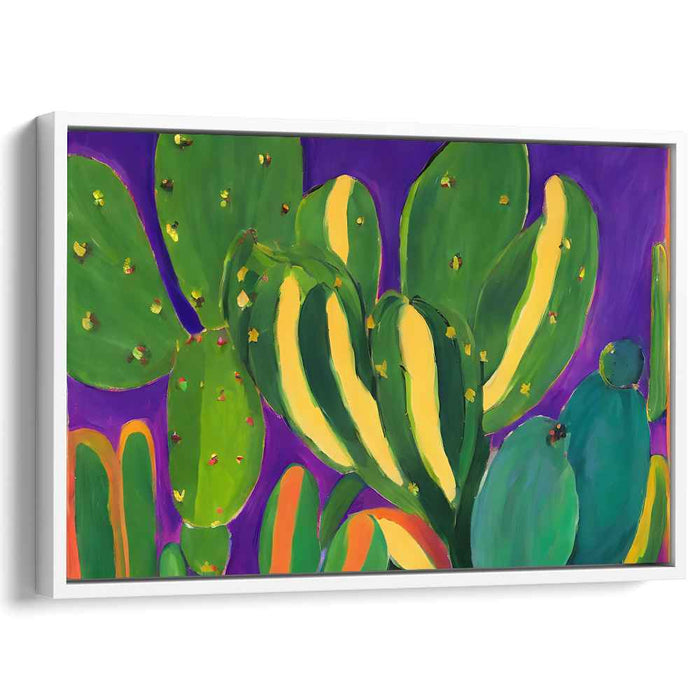 Floral Pop Frenzy: Pop Art Botanical Canvas Print